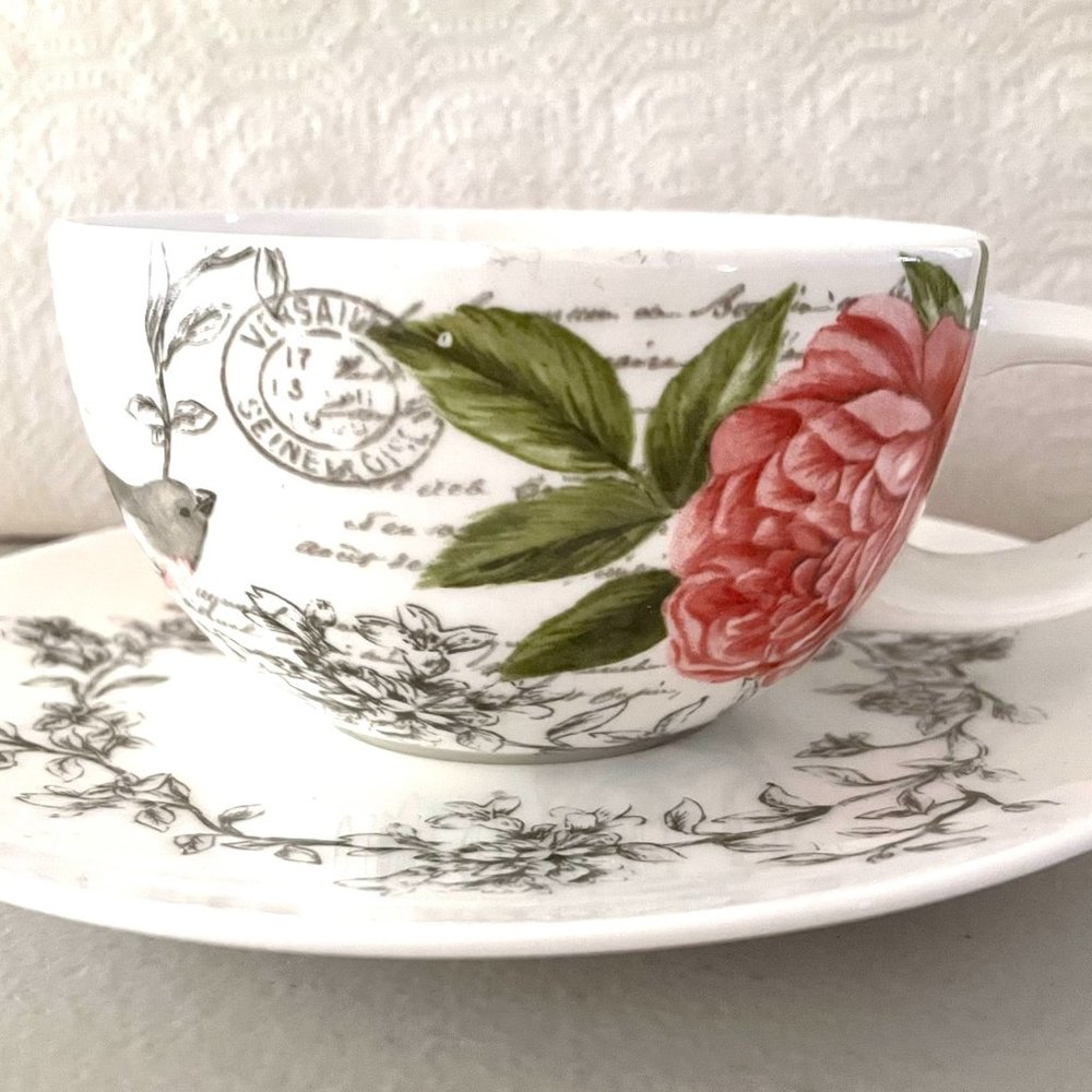 New Tea Cup with Saucer Portobello by Design